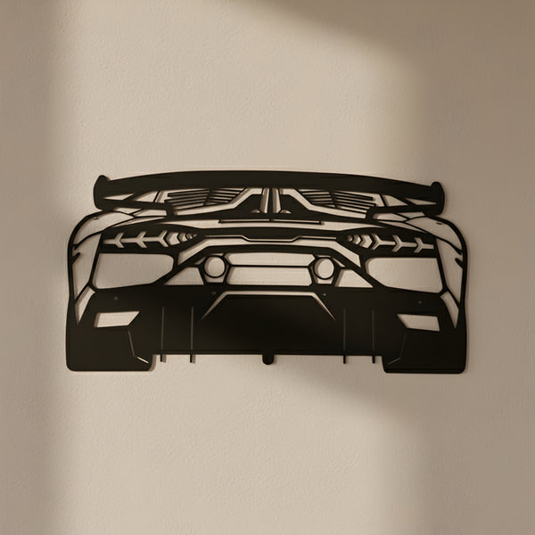 AESTHEX Supercar Rear MDF Wall Art – Laser Cut Modern Automotive Décor