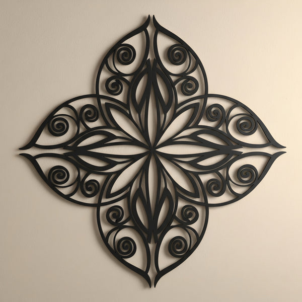 AESTHEX Ornate Bloom Wall Art – Laser Cut MDF