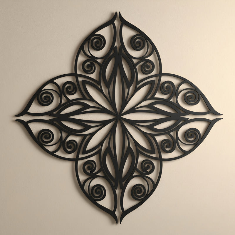 AESTHEX Ornate Bloom Wall Art – Laser Cut MDF